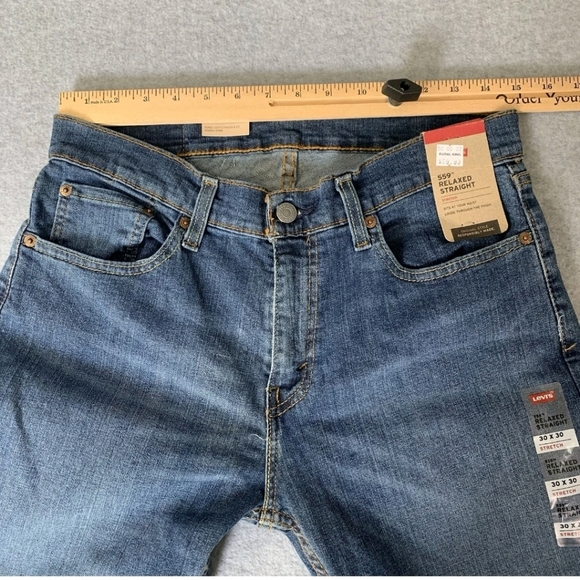 NWT Levi's 559 Jeans 30 x 30 Relaxed Straight Leg Stretch - Picture 8 of 16